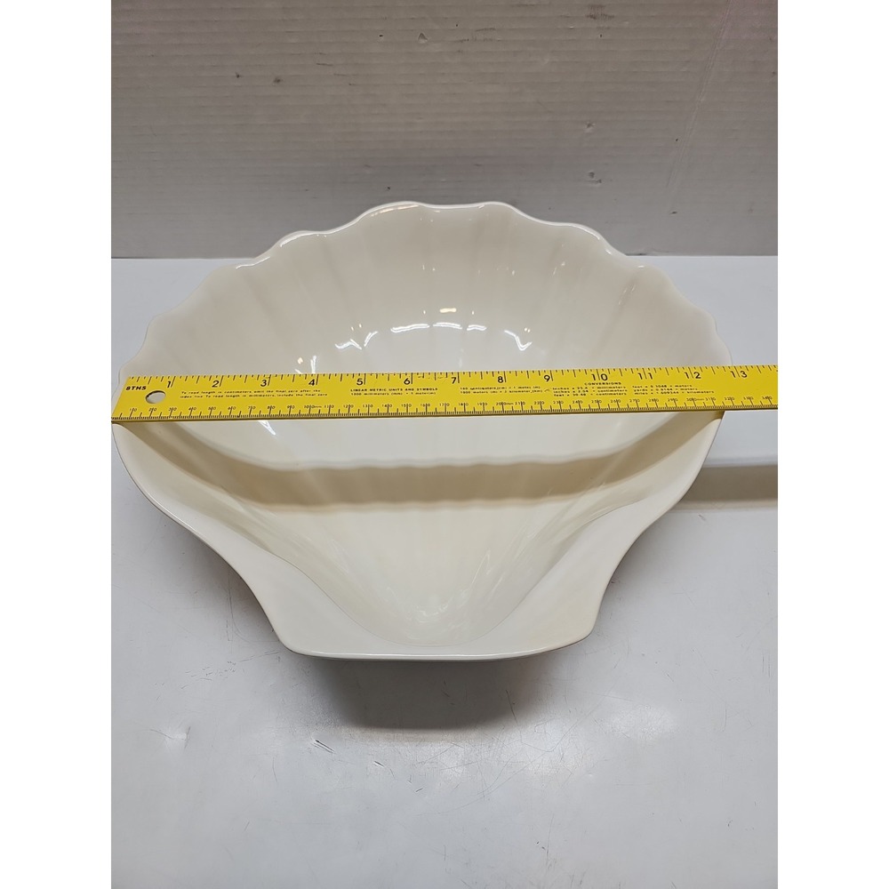 Studio Nova Large White Porcelain Oyster Shell Bowl